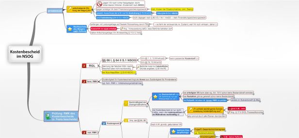 Schema Kostenbescheid im NSOG